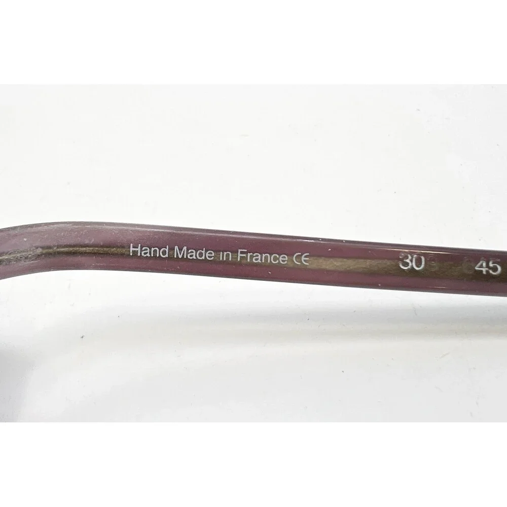 Beausoleil Eyeglasses Frames Womens Purple Rectangle Hand Made In France 50-15